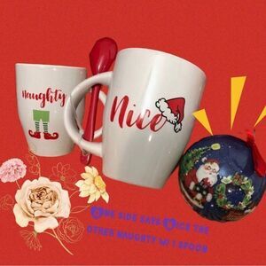 🍒5-$50 Are YOU Naughty or Nice Coffee Mug
+ Spoon and Ornament
BRAND NEW